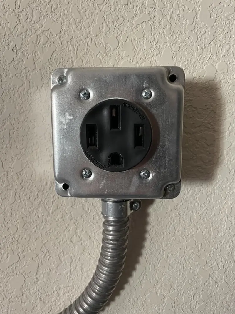NEMA 14-50 outlet installed for Electrical Panel Upgrade in South Berwick